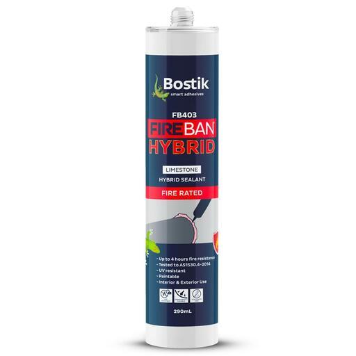 Bostik 30615091  290mL High Performance Hybrid Fire-rated Cartridge Sealant Limestone  – image 2