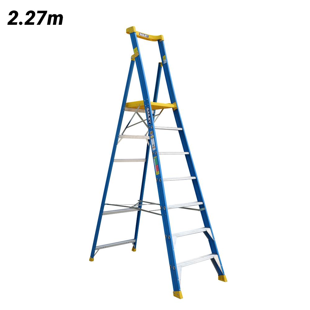 Bailey FS13951 2.27m 170kg Pro FG PFS8 Punchlock Platform Stepladder – image 1