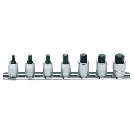 Ko-Ken KORS2010M/7-L25 7pce 3mm-10mm 1/4" Drive Inhex Socket Set