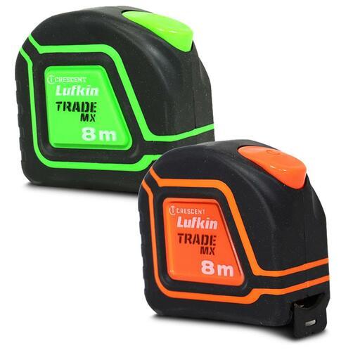 Lufkin TM48MN Crescent 8m X 25mm Trade MX Tape Measure - Green Or Orange – image 4
