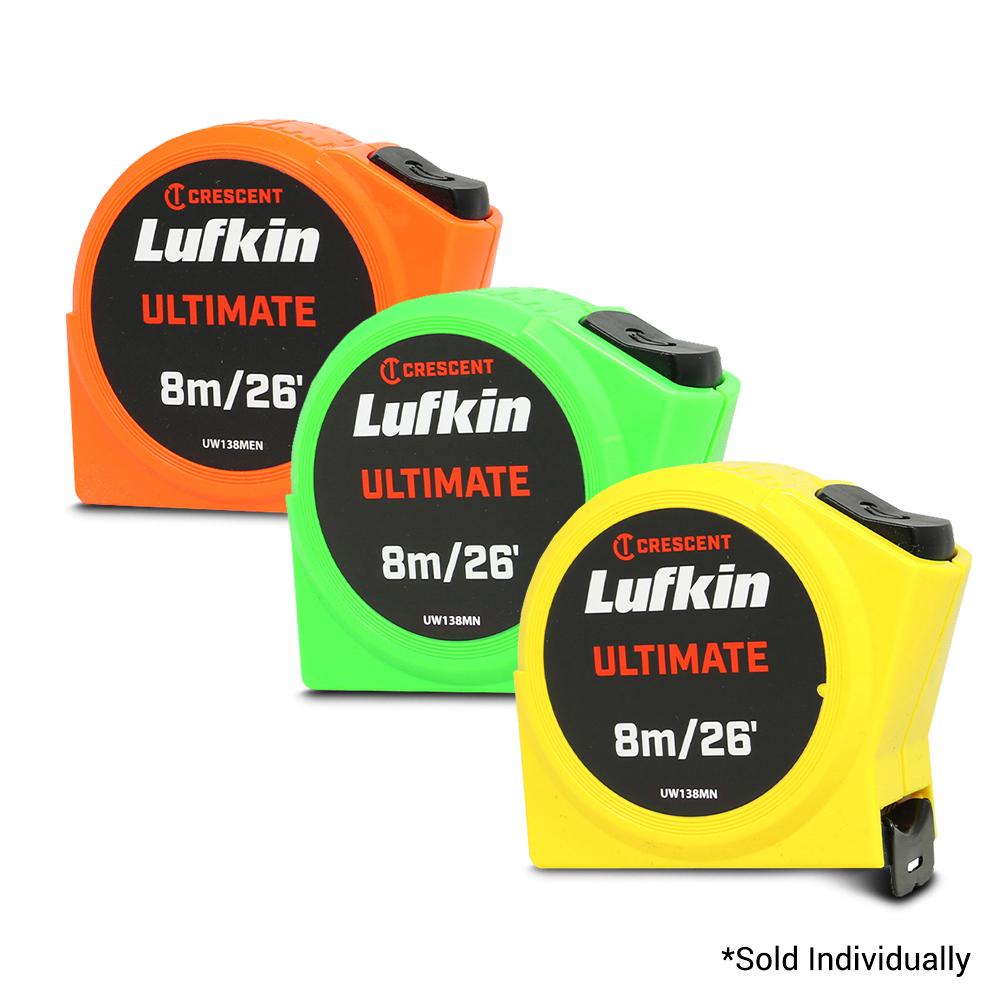 Lufkin UW138MEN Crescent 8m (26") x 19mm Ultimate Tape Measure – image 1