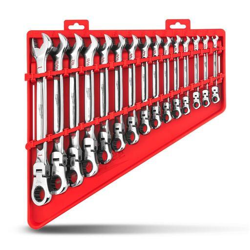 Milwaukee 48229413 15pce SAE Flex Head Ratcheting Wrench Set  – image 4