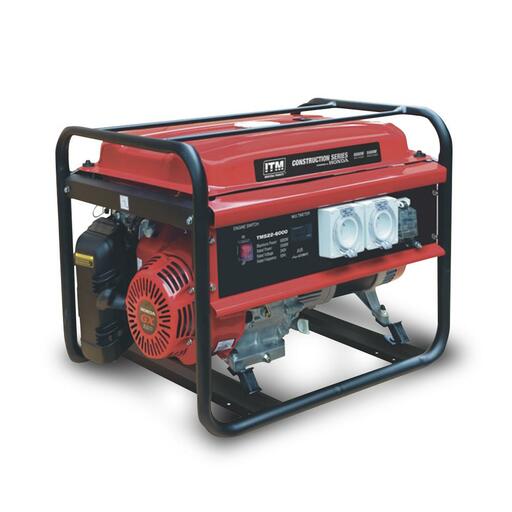 ITM TM522-6000 7.5kVA 13HP Construction Series Generator Powered by Honda GX390