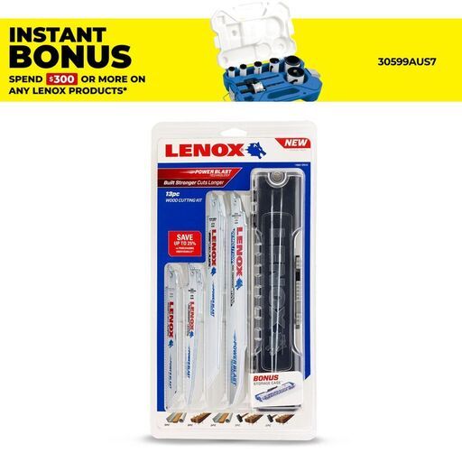 Lenox 1498013RKW 13pc Wood Cutting Reciprocating Saw Blade Kit