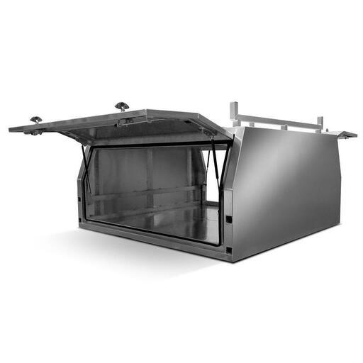 Daytona D16FC2 1600mm x 1800mm x 860mm 2 Door 2.5mm Aluminium Flat Plate Ute Canopy with 2 Roof Racks – image 2