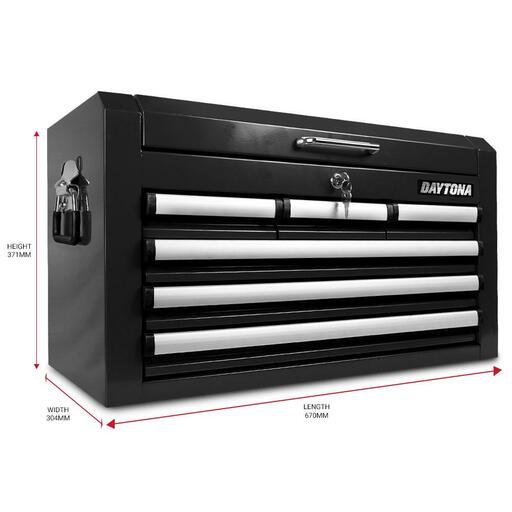 Daytona D360BLK (D360PS) 360pce Black Mechanical Tool Box Set With 6 Drawer Tool Chest Kit – image 2