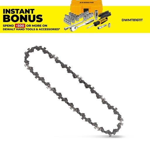 DeWalt DT20667-QZ 200mm Pole Saw Chain suits DCMPS567N-XE