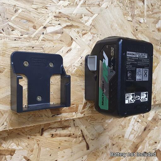 StealthMounts BM-MHH18-BLK-6 HiKOKI 18V & MultiVolt 6-Pack Black Battery Mounts – image 4