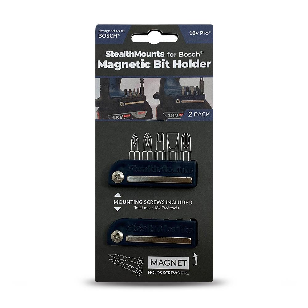 StealthMounts BH-BO-BLU-2  18V Bosch 2-Pack Magnetic Blue Drill Bit Holders – image 3