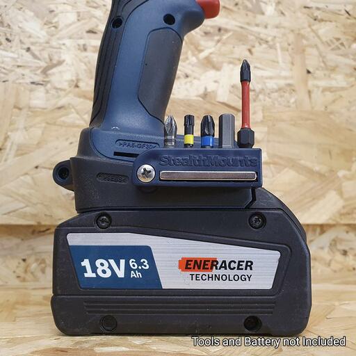 StealthMounts BH-BO-BLU-2  18V Bosch 2-Pack Magnetic Blue Drill Bit Holders – image 4