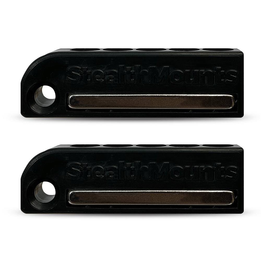 StealthMounts BH-DW-BLK-2 Dewalt XR & FlexvVolt 2-Pack Magnetic Black Drill Bit Holders – image 2