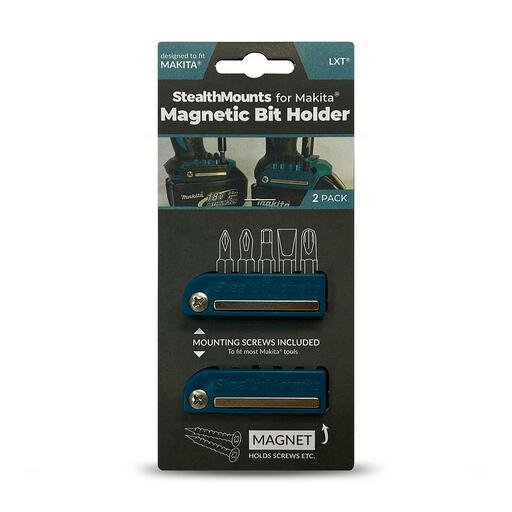 StealthMounts BH-MK-BLU-2 18V Makita LXT 2-Pack Magnetic Blue Drill Bit Holders – image 3