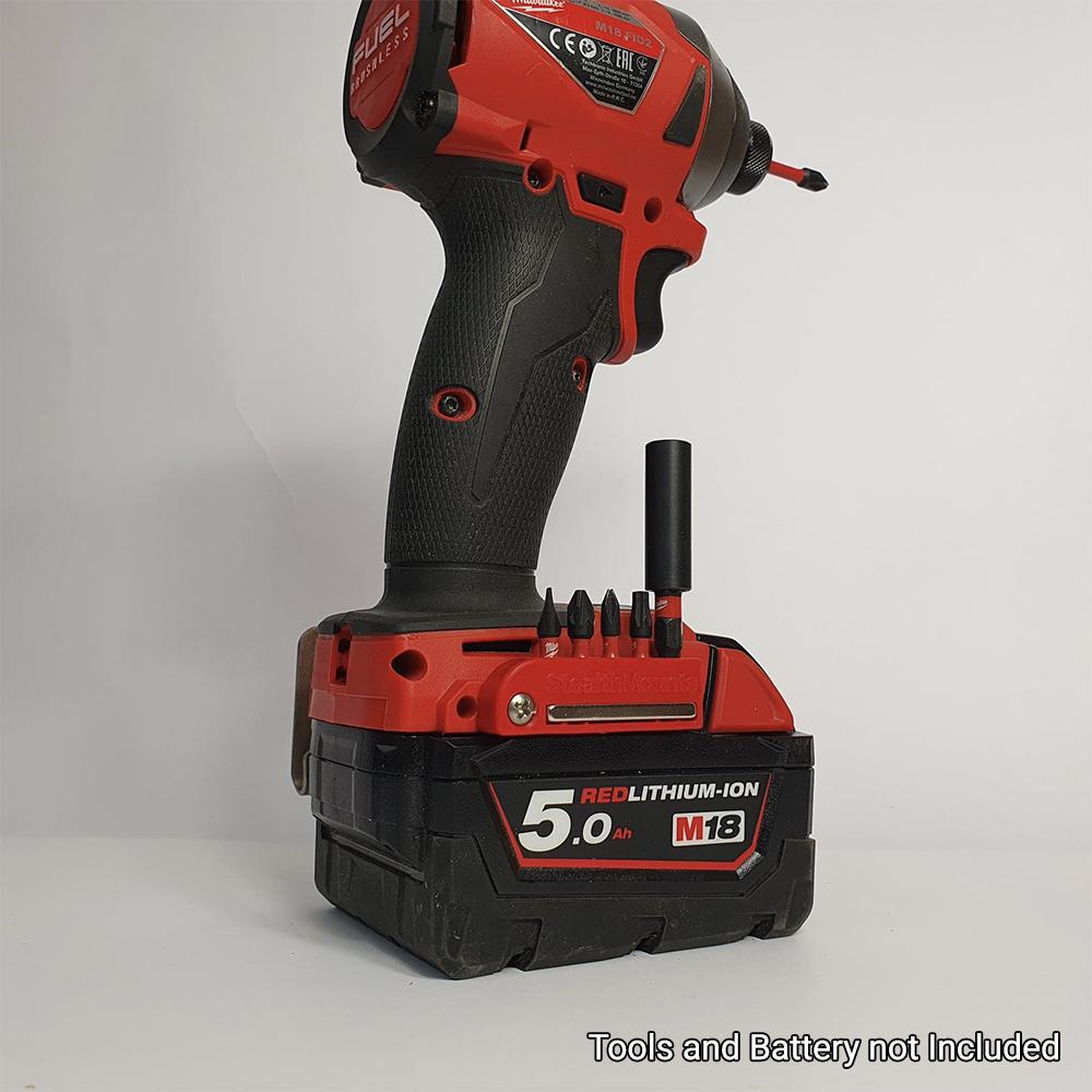 StealthMounts BHMW18RED2 M18 Milwaukee 2Pack Red Drill Bit