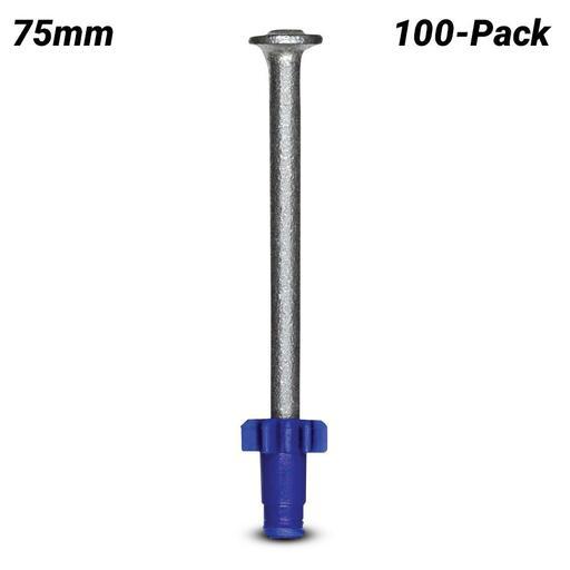 Powers 50048-PWR 100-Pack 3.7mm x 75mm Steel & Concrete Drive Pin