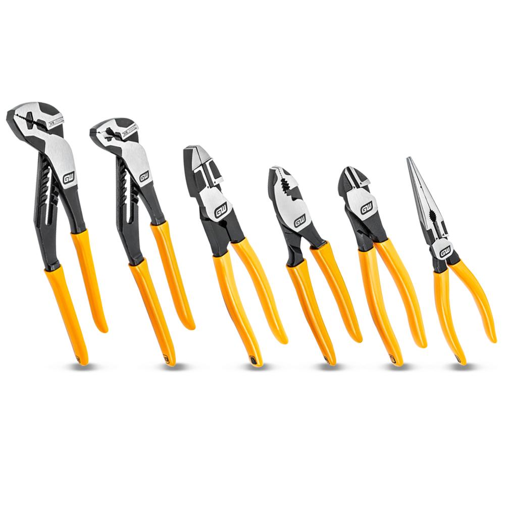 GEARWRENCH 82204 6pce Pitbull Dipped Handle Mixed Plier Set – image 1