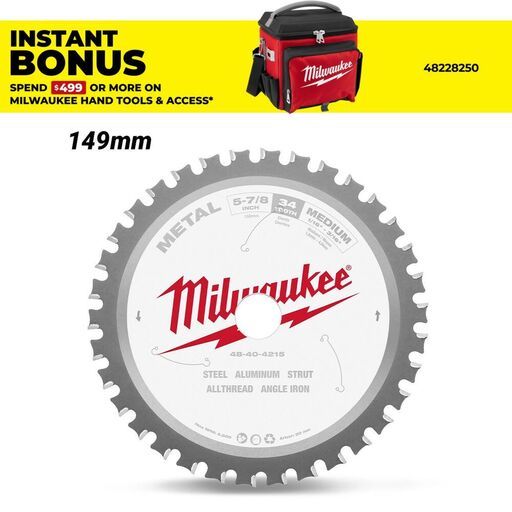 Milwaukee 48404215 149mm (5-7/8”) 34T Metal Circular Saw Blade
