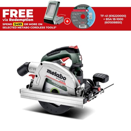 Metabo KS 18 LTX 66 BL (611866850) 18V Li-ion Cordless Brushless 165mm (6-1/2") Circular Saw - Skin Only