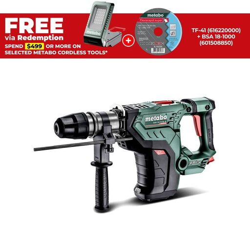 Metabo KHA 18 LTX BL 40 (600752840) 18V Li-ion Cordless Brushless SDS Max Rotary Hammer - Skin Only