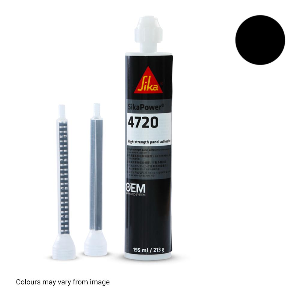 Sika 637769 195ml SikaPower 4720 High-Strength Panel Adhesive - Black – image 1