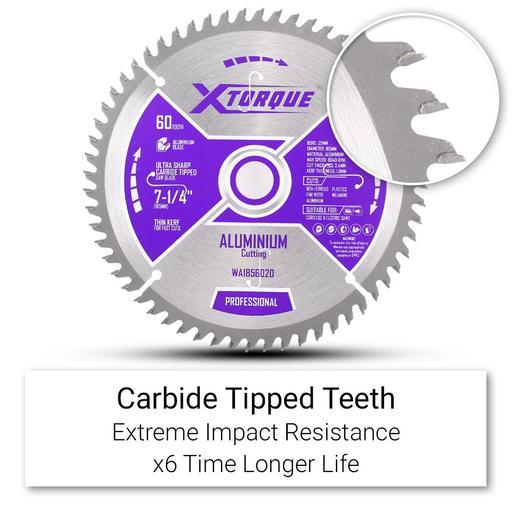 Xtorque WA1856020 185mm (7-1/4") 60-Tooth Aluminium Carbide Tipped Saw Blade – image 2