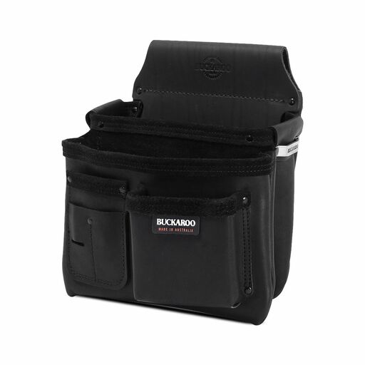 Buckaroo BB1 Black Leather Bespoke Multi-Function Nail Bag
