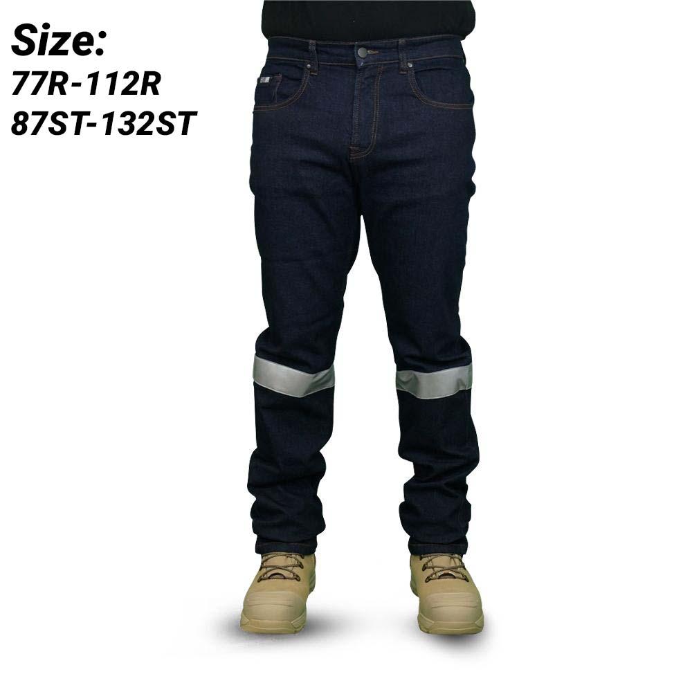 Workit Workwear 1065TBJ Dark Denim Classic Fit Stretch Taped Jeans