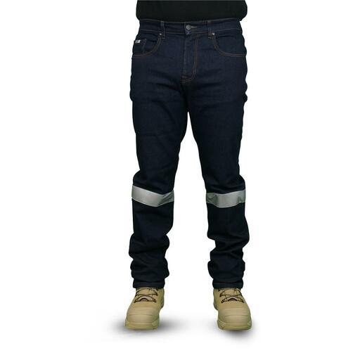 Workit Workwear 1065TBJ Dark Denim Classic Fit Stretch Taped Jeans – image 2