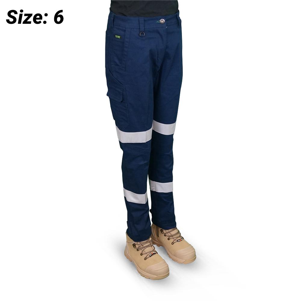 Workit Workwear 1037DTN Womens Biomotion Balance Stretch Double Taped Cargo  Pants