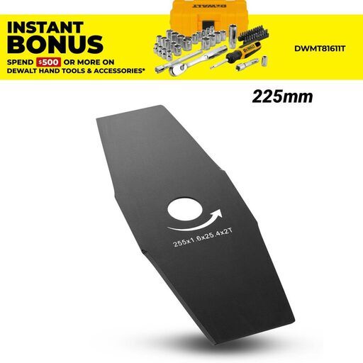 DeWalt DT20654-QZ 255mm Brush Cutter Straight Blade Suits DCM5713N-XE