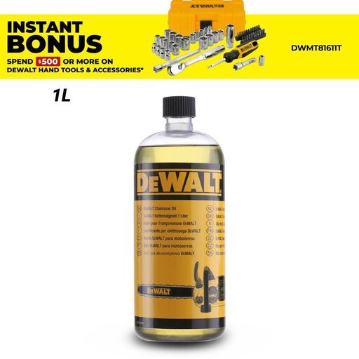 DeWalt DT20662-QZ 1L Chainsaw Lubrication Oil