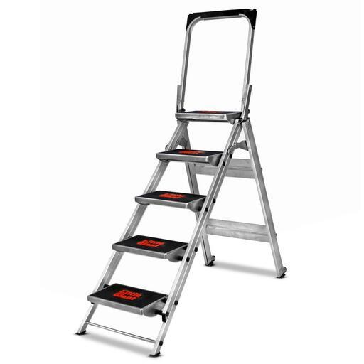Little Giant Ladder Systems 10510BA-440 (10510B) 1.15m 150kg Aluminium Safety Stepladder With Safety Rail