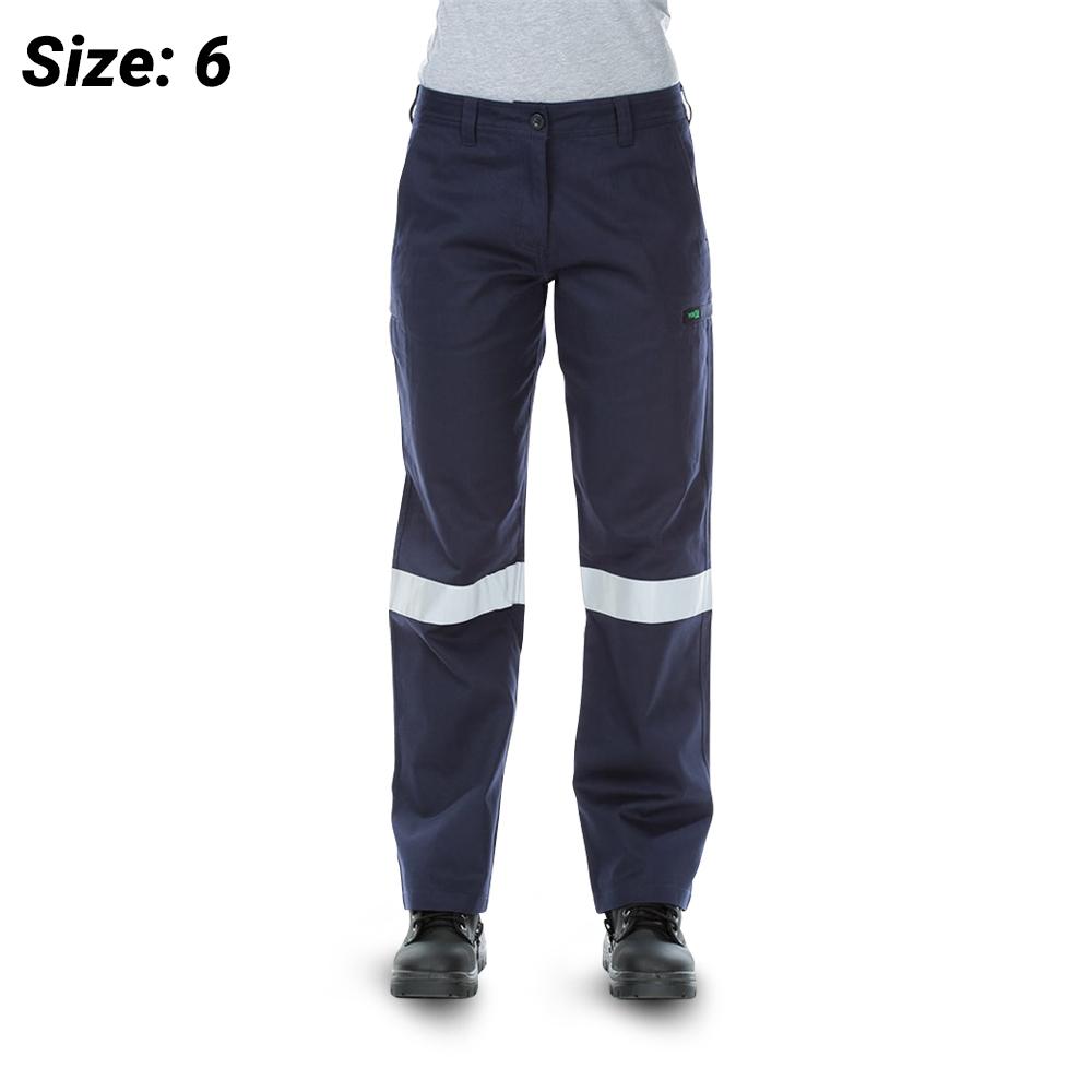 Workit Workwear 1007TN Womens Midweight Cotton Drill Taped Cargo Pants
