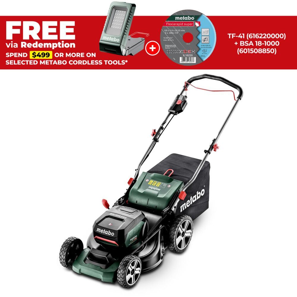 Metabo RM 36-18 LTX BL 46 (601606850) 36-18V 460mm (18") Li-ion Cordless Brushless Lawn Mower - Skin Only – image 1