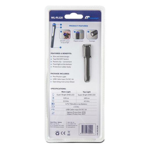 Macnaught WL-PL120 Rechargeable LED Pen Light – image 4