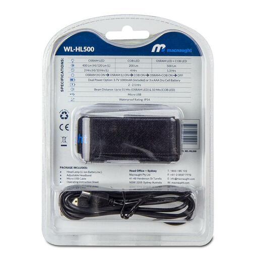 Macnaught WL-HL500 Rechargeable LED Head Lamp – image 3