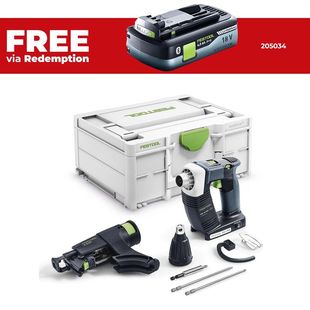 Festool 18-4500-Basic (576504) 18V Li-ion Cordless Brushless Collated Dry Wall Screwgun – image 1