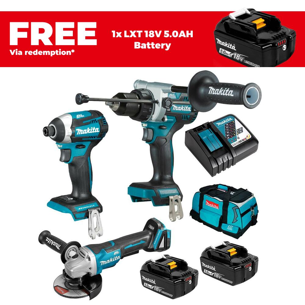Makita DLX3146TX1 18V Li-Ion Cordless Brushless 3pce