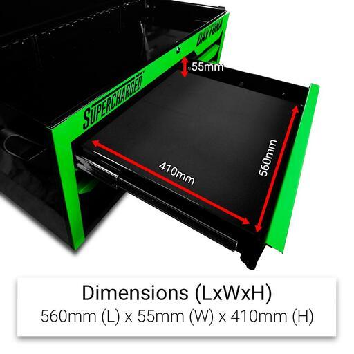 Daytona DNG42C 42" Heavy Duty 6 Drawer Tool Chest - Neon Green – image 6