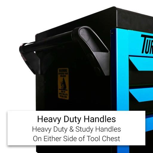 Daytona DNB42C 42" Heavy Duty 6 Drawer Tool Chest - Neon Blue – image 5