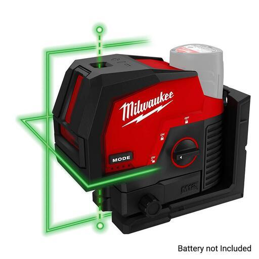 Milwaukee M12CPL-0C 12V Li-ion 38m Cross Line + 2 Plumb Laser - Skin Only – image 4