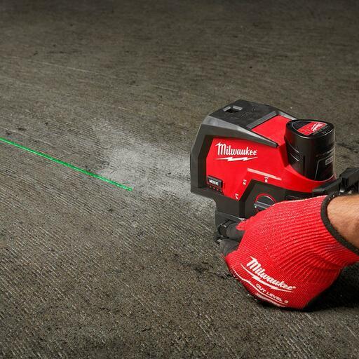 Milwaukee M12CPL-0C 12V Li-ion 38m Cross Line + 2 Plumb Laser - Skin Only – image 7