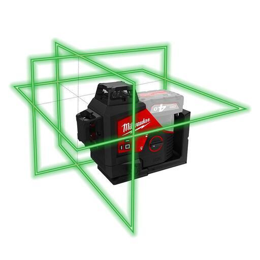 Milwaukee M123PLA-0C 12V Li-ion Cordless 38m 3 Plane Laser - Skin Only – image 4
