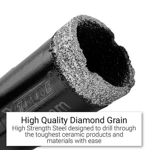 Xtorque XVDC16 16mm M14 Vacuum Brazed Diamond Core Drill Bit – image 3