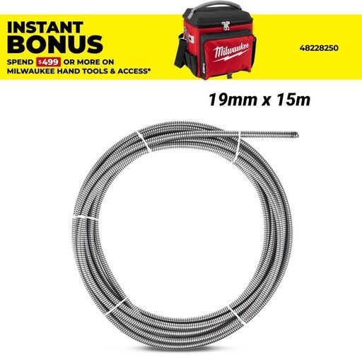 Milwaukee 48532450 19mm x 15m IC Drain Cable