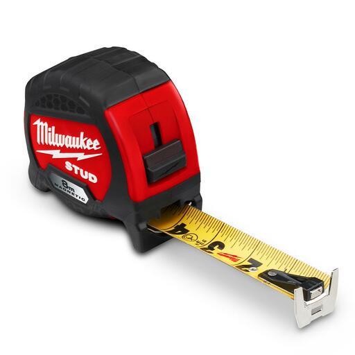 Milwaukee 48229108M 8m STUD Magnetic Tape Measure – image 5