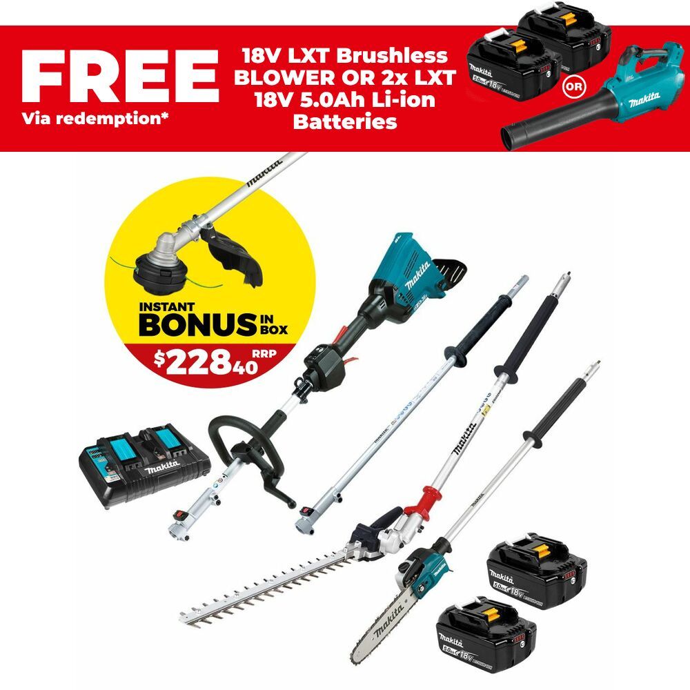 Makita DUX60PSHPT2-B 36V (18V x 2) Li-Ion Cordless Brushless