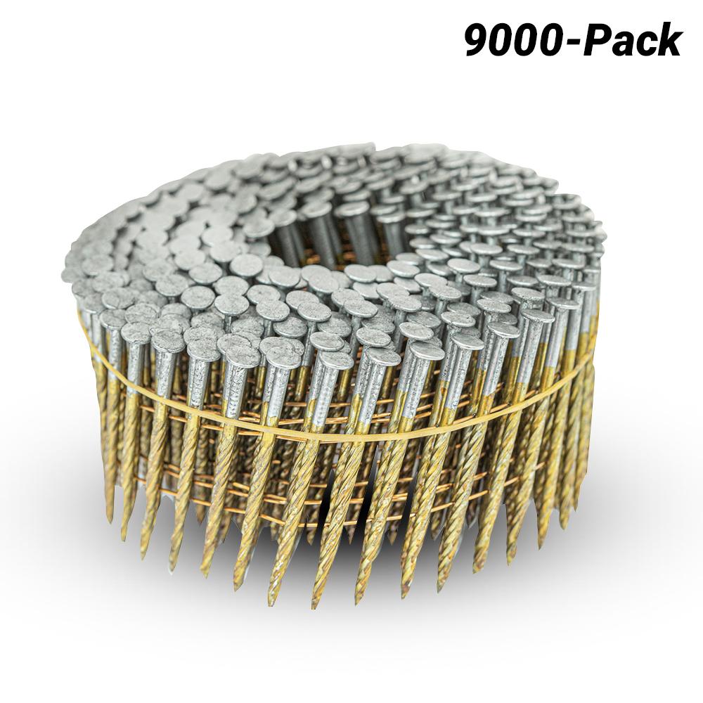 Air BPD C2557SEG 9000-Pack 57mm x 2.5 Screw Shank Hot Dip Galvanised Coiled Wire Weld Nails – image 1