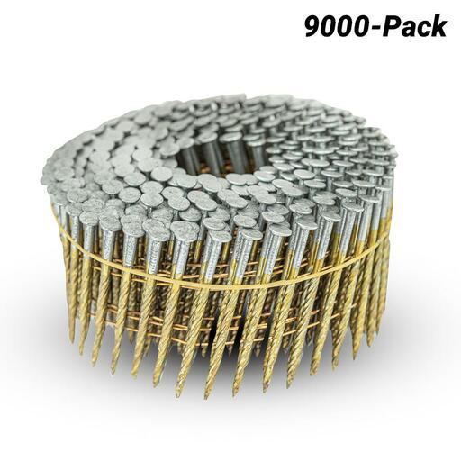 Air BPD C2557SEG 9000-Pack 57mm x 2.5 Screw Shank Hot Dip Galvanised Coiled Wire Weld Nails