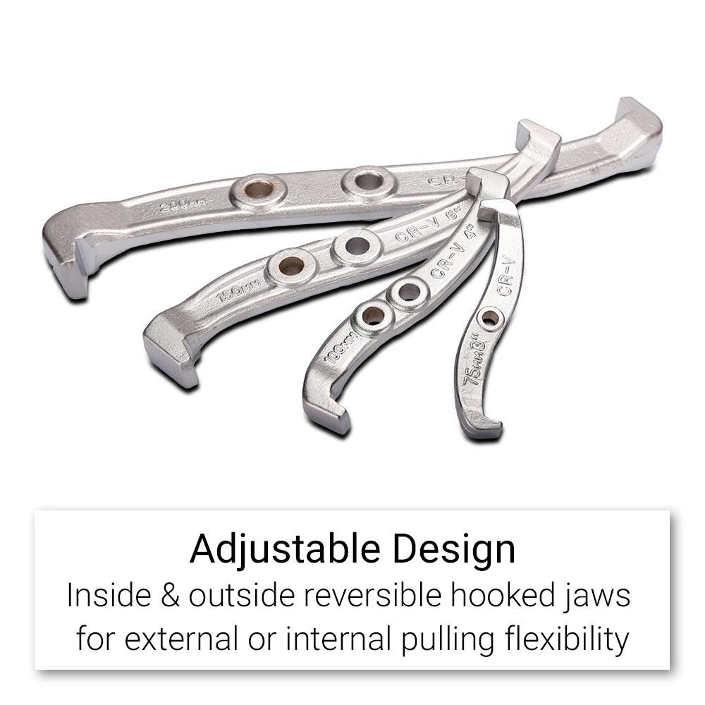 Daytona DJGPK23 2 & 3 Leg Jaw Combination Gear Puller Kit – image 4