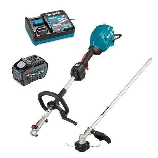 Makita UX01GT104 Makita UX01GZ08 40V 5.0Ah Li-ion XGT Max Cordless Brushless Multi-Function Powerhead Combo Kit with Line Trimmer Attachment